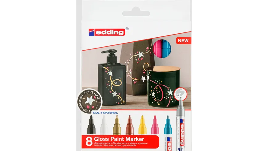 edding 750 Glanzlackmarker 8er-Set
