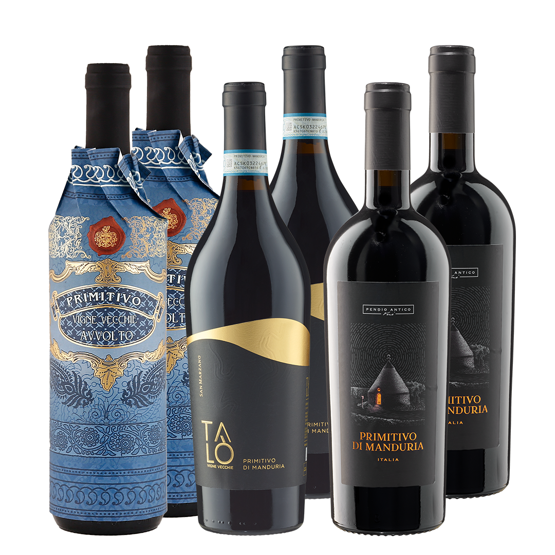 6 Flaschen Primitivo-Highlight-Paket + versandkostenfrei (D)