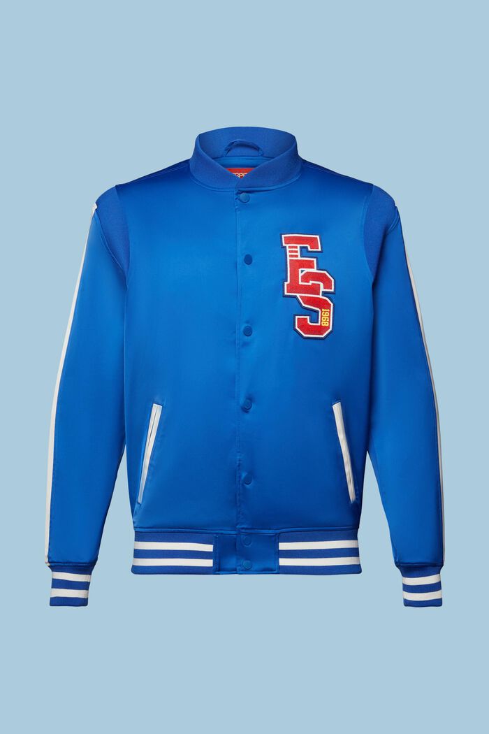 Collegejacke mit Logo-Patch