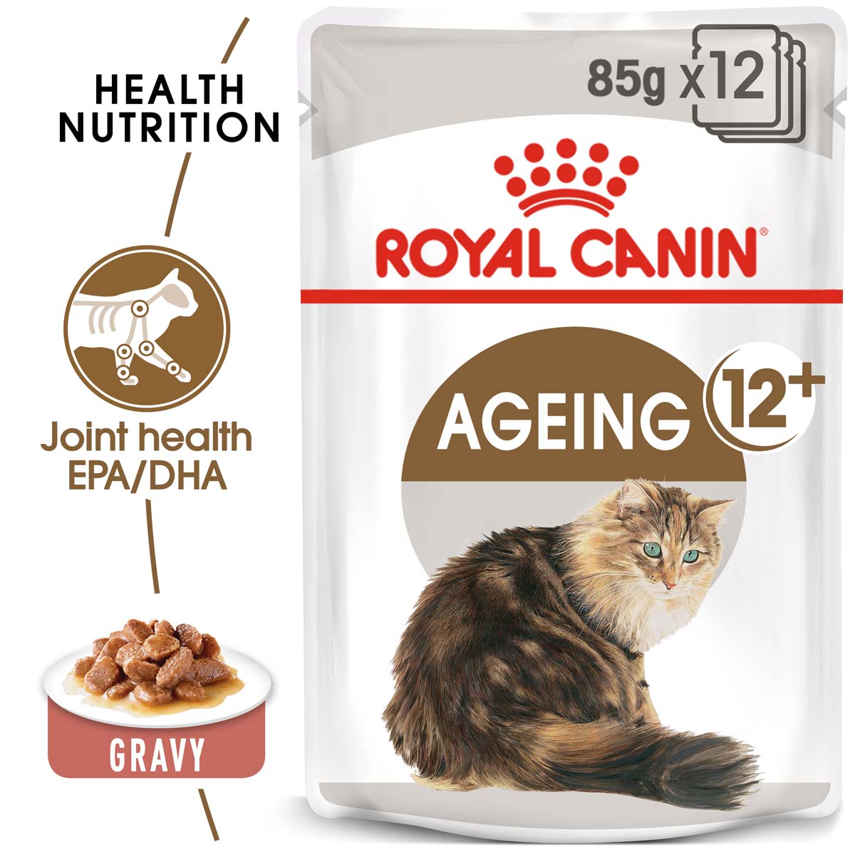 ROYAL CANIN AGEING 12+ Trockenfutter 4kg + Nassfutter 12x85g