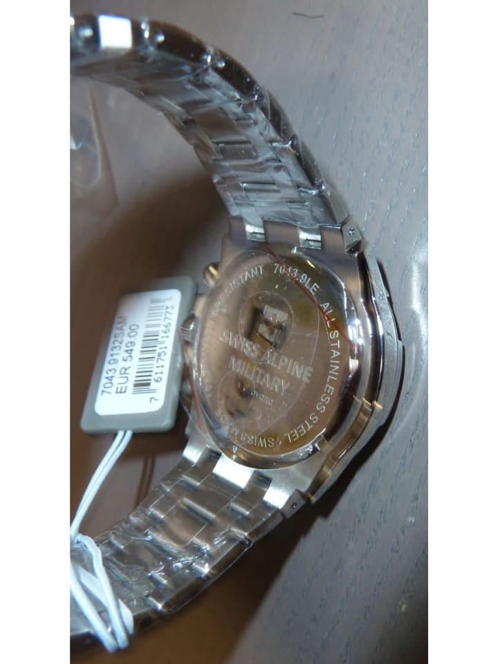 Swiss Alpine Military by Grovana Schweizer Uhr 7043 in silber günstig kaufen onesize