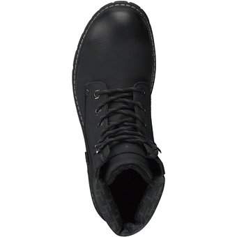 Tom Tailor Schnür Boots in schwarz