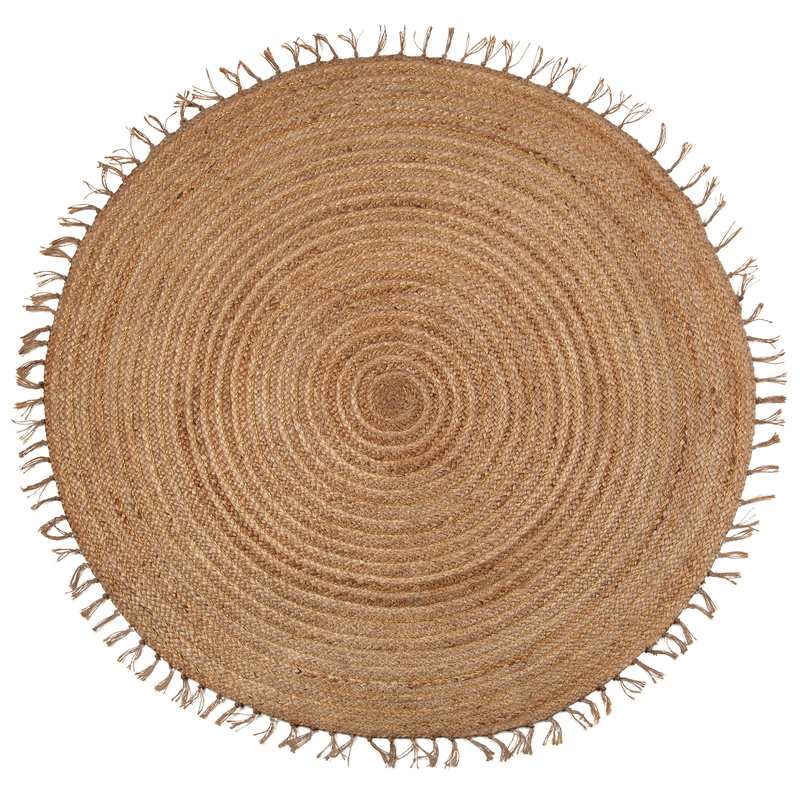 Tapis jute rond 140cm ABHA