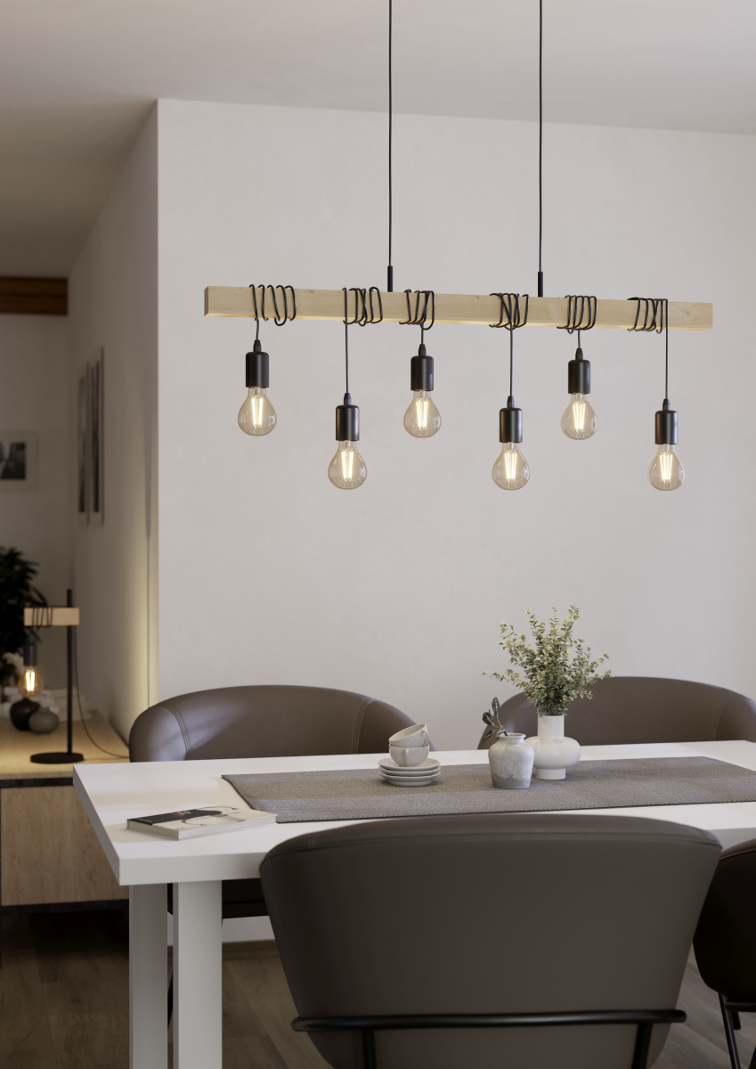 EGLO 6-flg Pendelleuchte Townshend