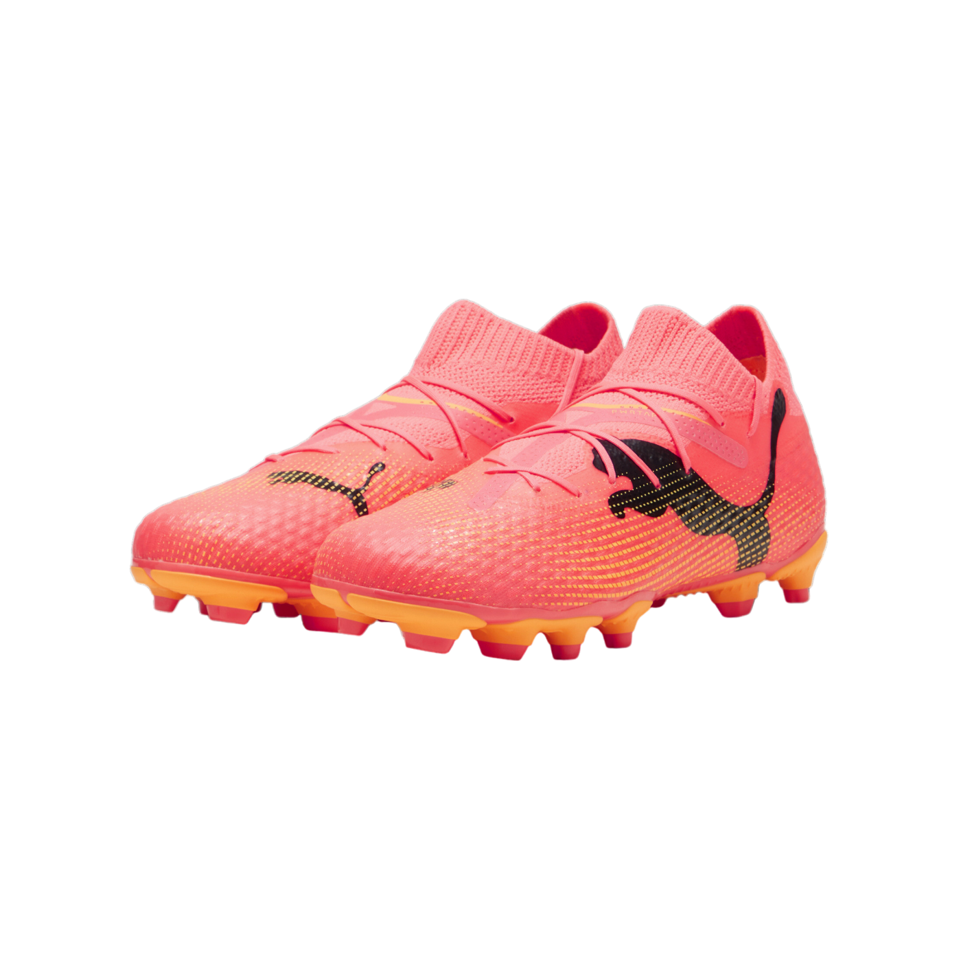 PUMA FUTURE 7 Pro FG/AG Jr Kids Rosa Schwarz F03