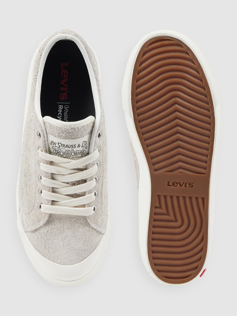Sneaker aus Veloursleder Modell 'LS1 Low' in beige