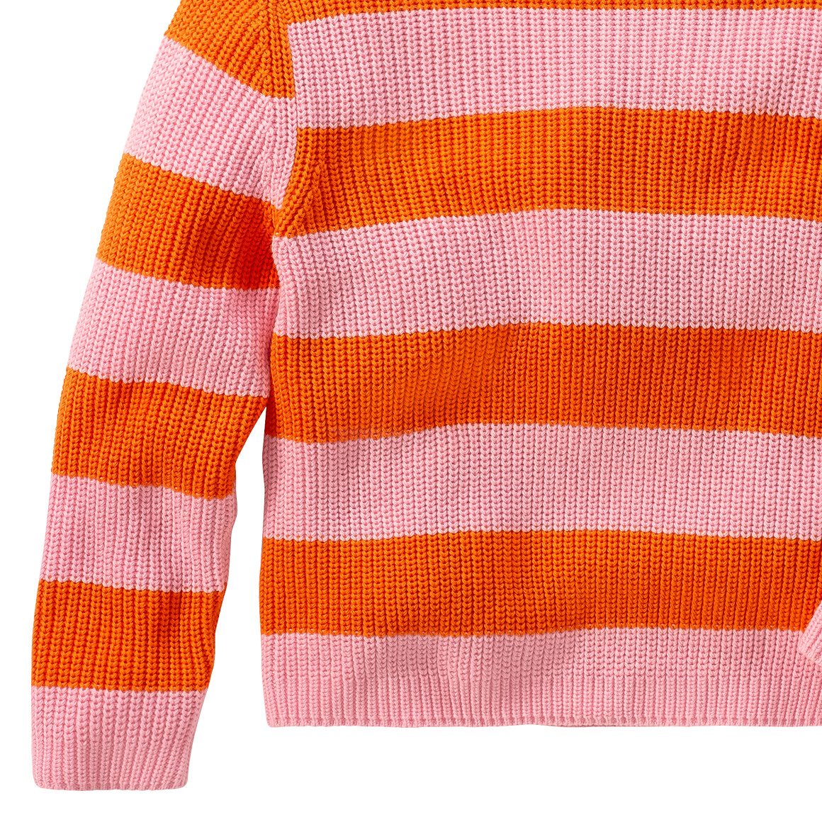 Mädchen Strickpullover mit Streifen