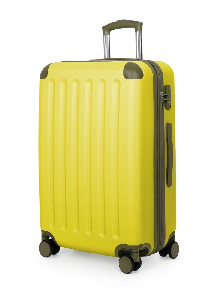 Hauptstadtkoffer Spree - Mittelgroßer Koffer Hartschale Trolley 65 cm, TSA, 74 L in Lemon günstig kaufen M