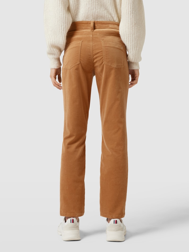 Slim Fit Jeans im 5-Pocket-Design Modell 'PIPER' in camel