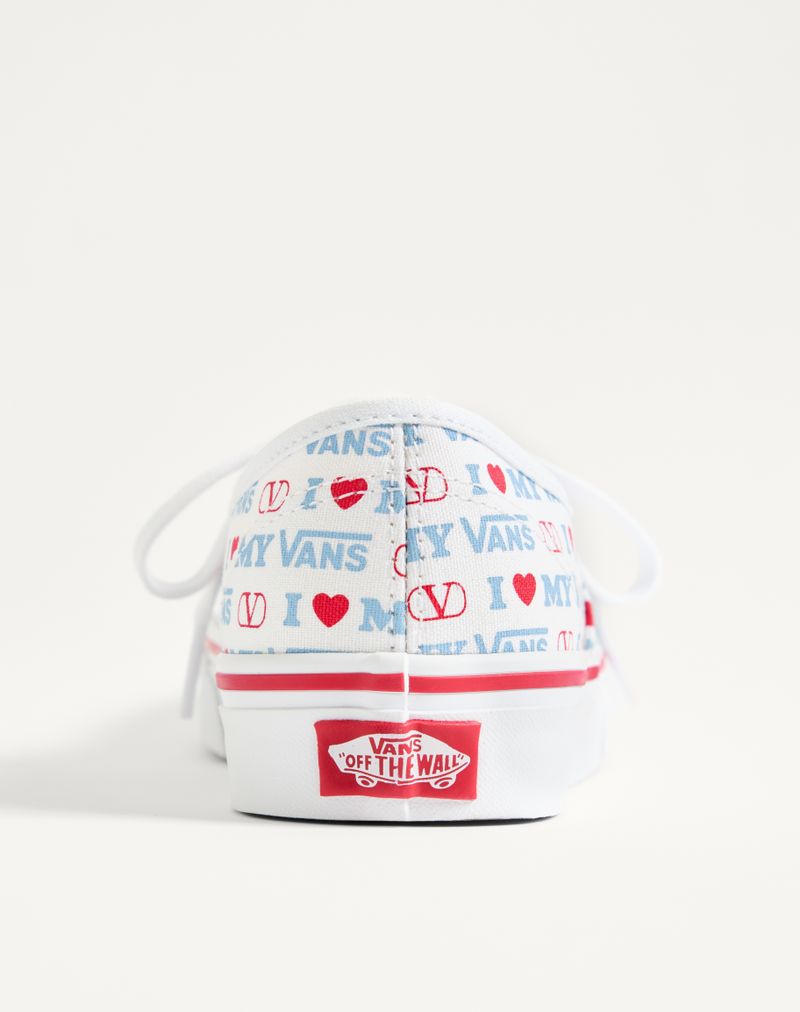 Tênis de cano baixo Valentino Garavani e Vans em tecido com estampa Valentino Vans Love