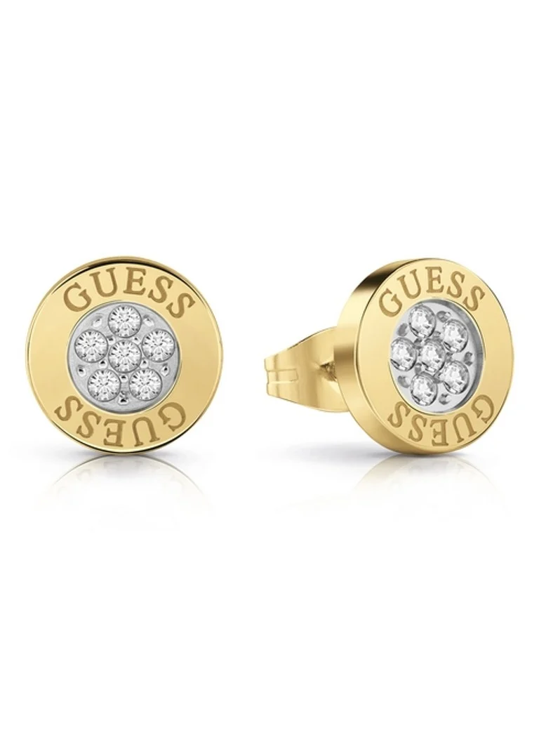 GUESS Stud earrings with crystal JUBE02158JWYGT-U