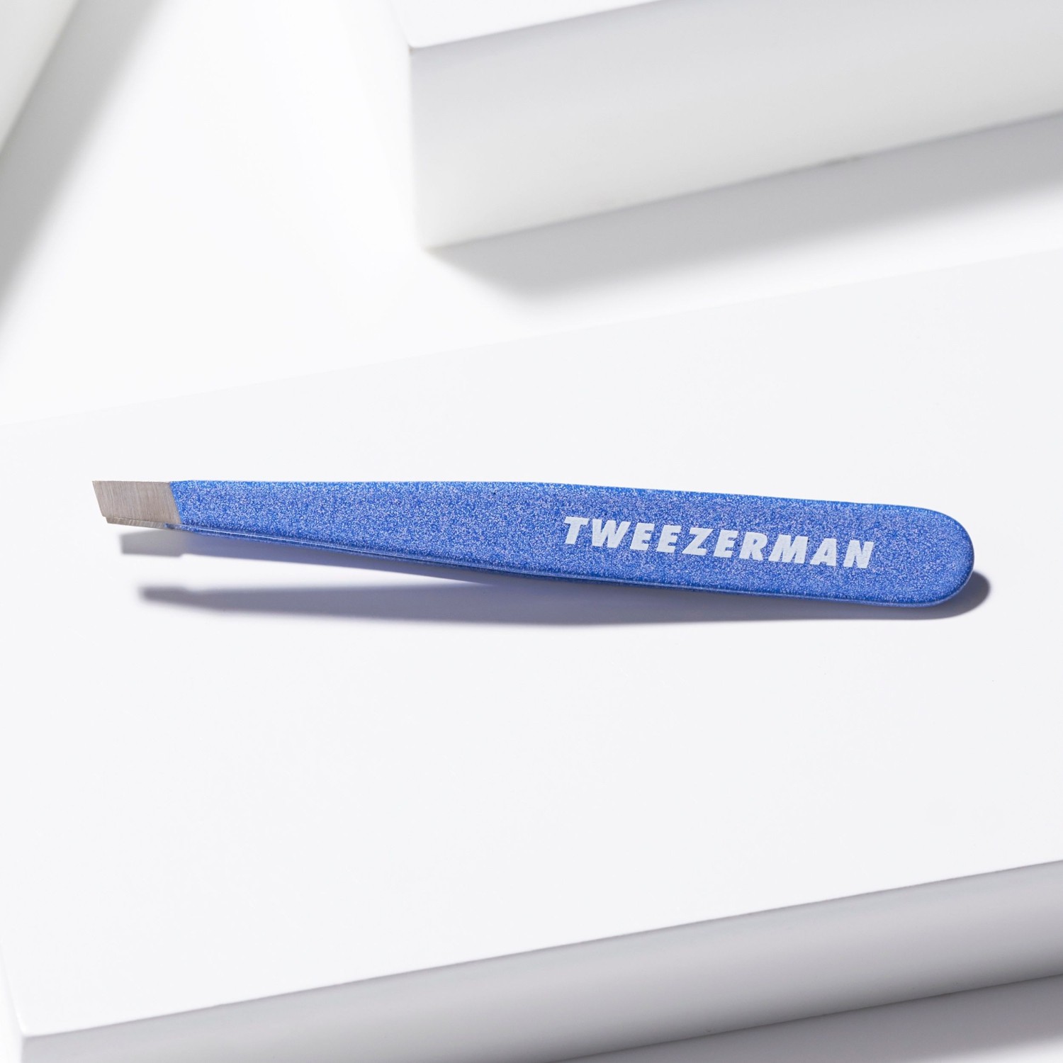 Tweezerman Mini Skrå Pinsett Granitt Sky