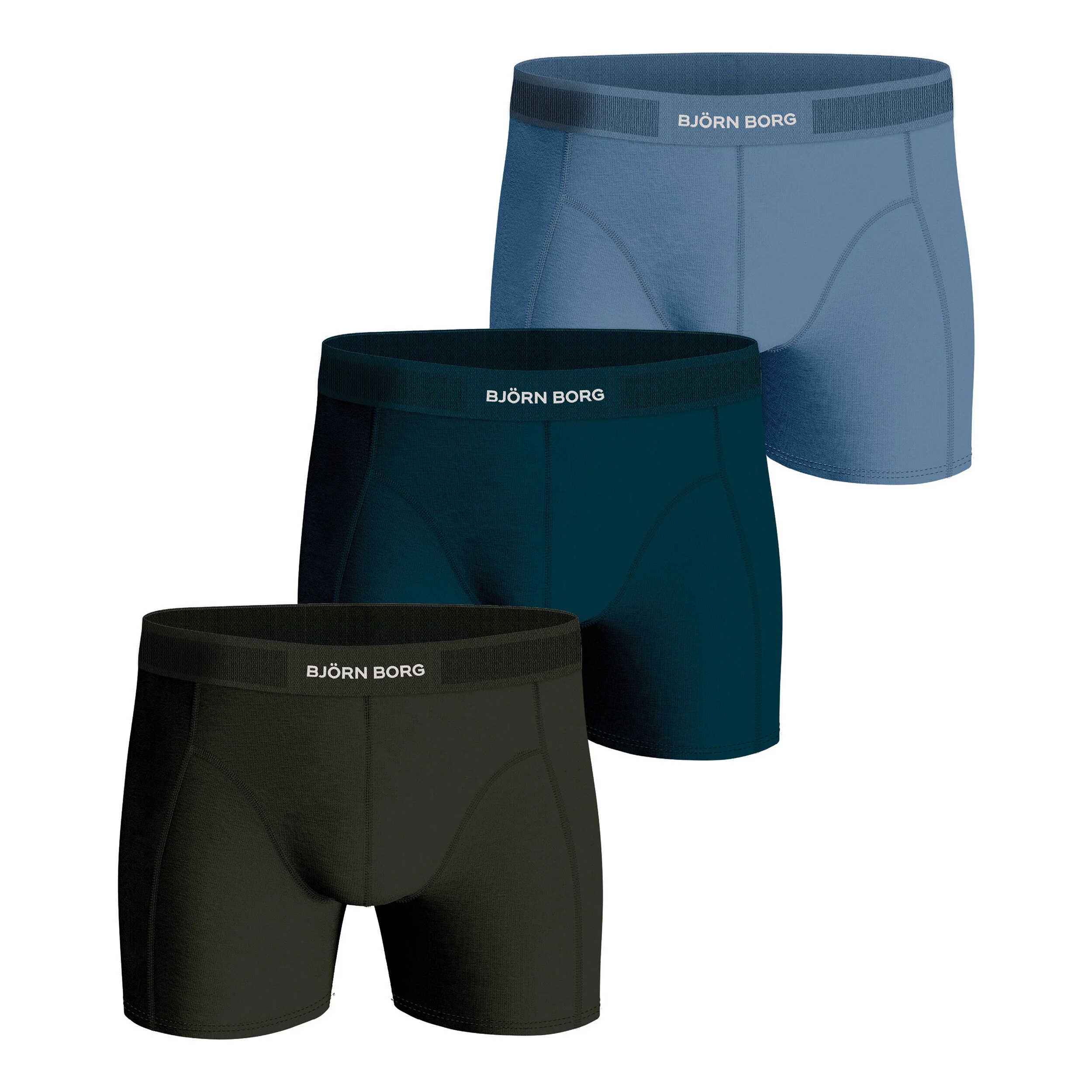 Premium Cotton Stretch Boxer Short 3er Pack Herren - Mehrfarbig