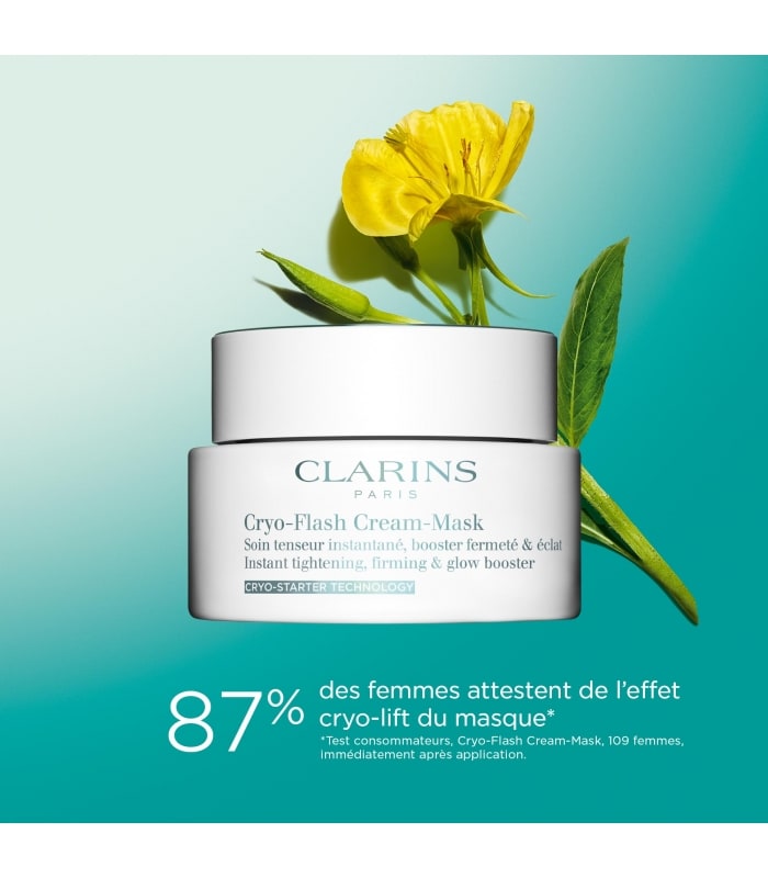 Clarins-CRYO-FLASH MASQUE - CREME-Effet lift immédiat, fermeté & éclat