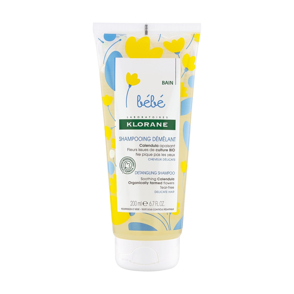 Klorane Bébé Shampooing doux démêlant 200 ml Shampooing