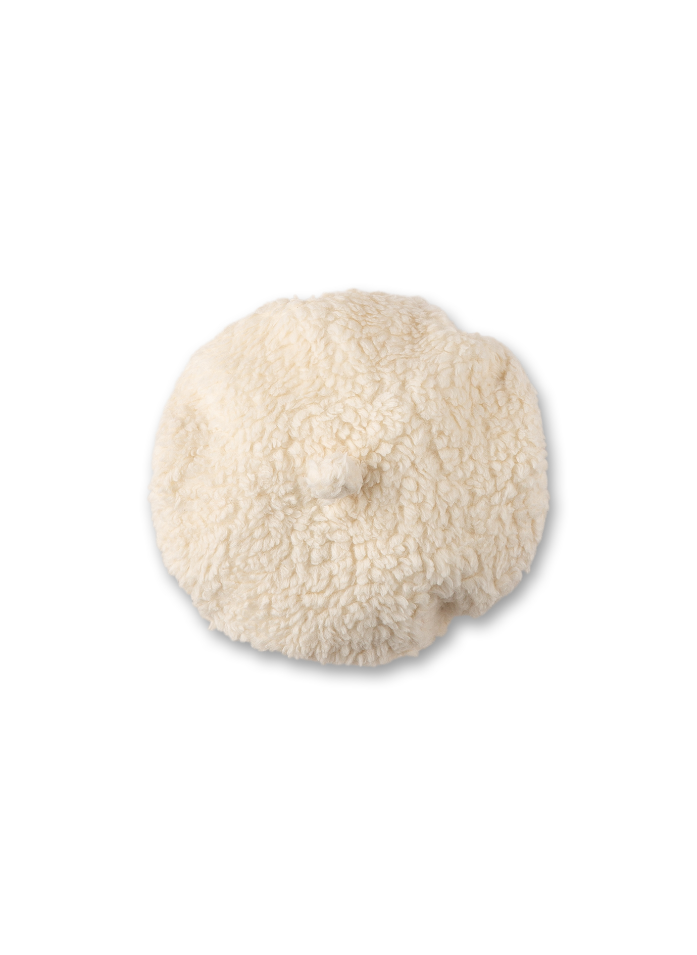 Mütze Beige aus Teddy-Plüsch