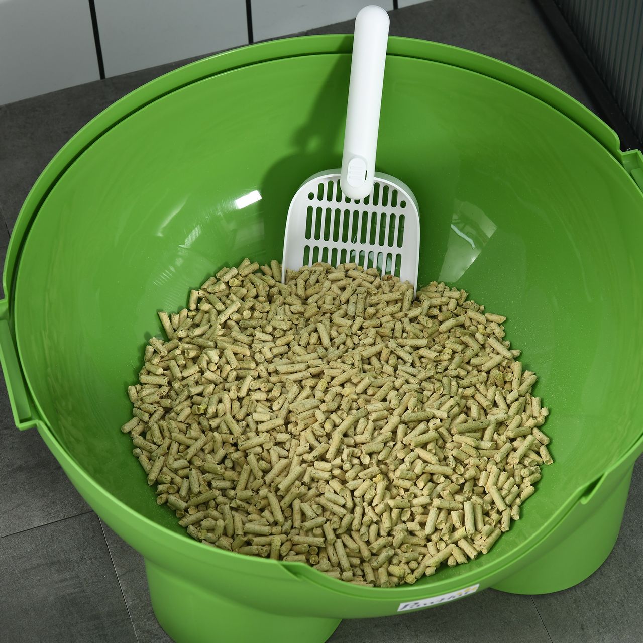 PawHut Katzenklo, Katzentoilette mit Deckel, Schaufel, für Katzen bis 4 kg