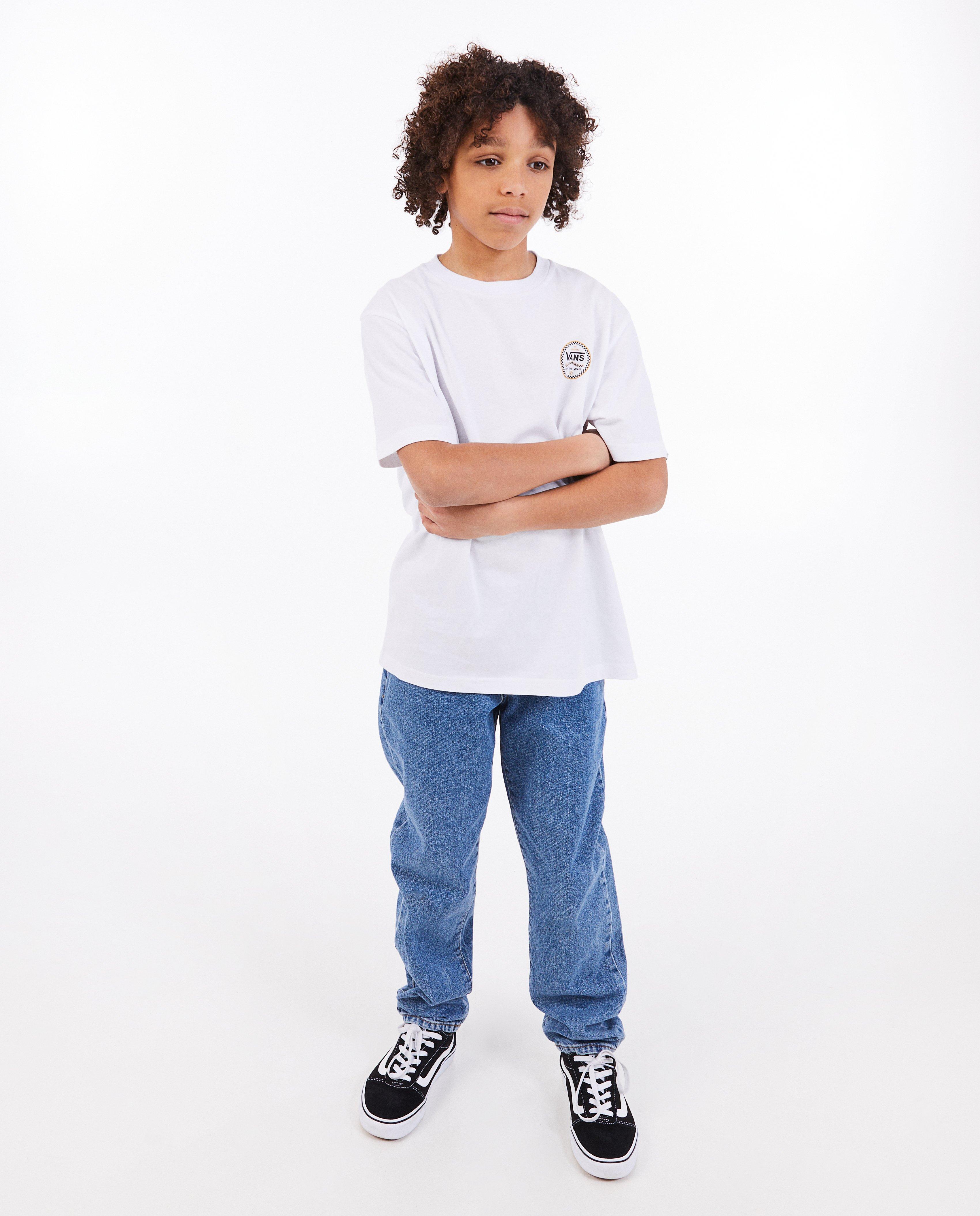 Tricou Vans alb cu imprimeu alb