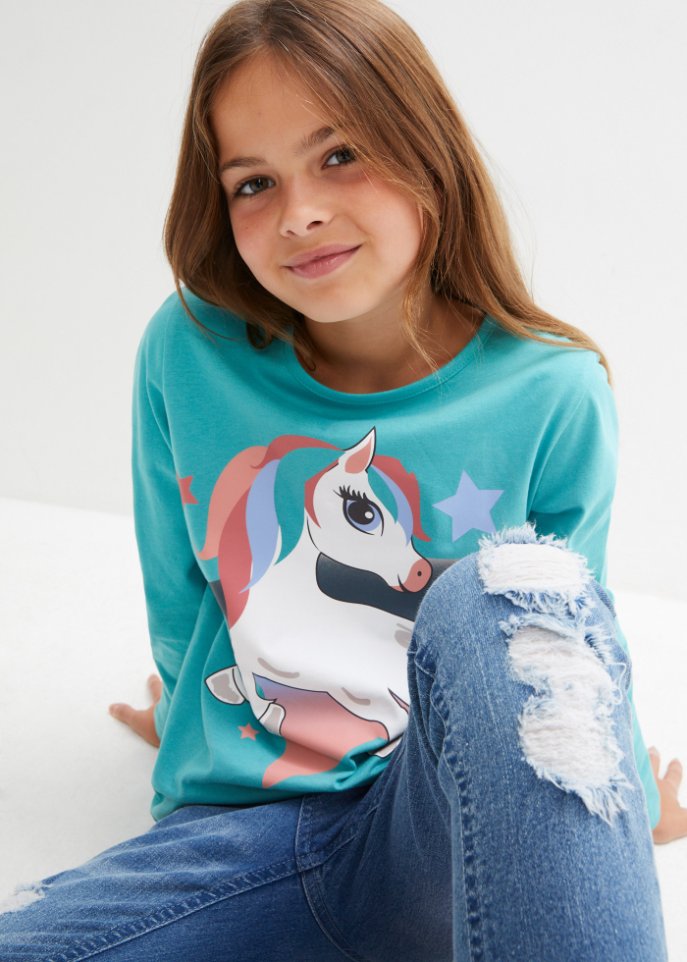Mädchen Langarmshirt (2er Pack)