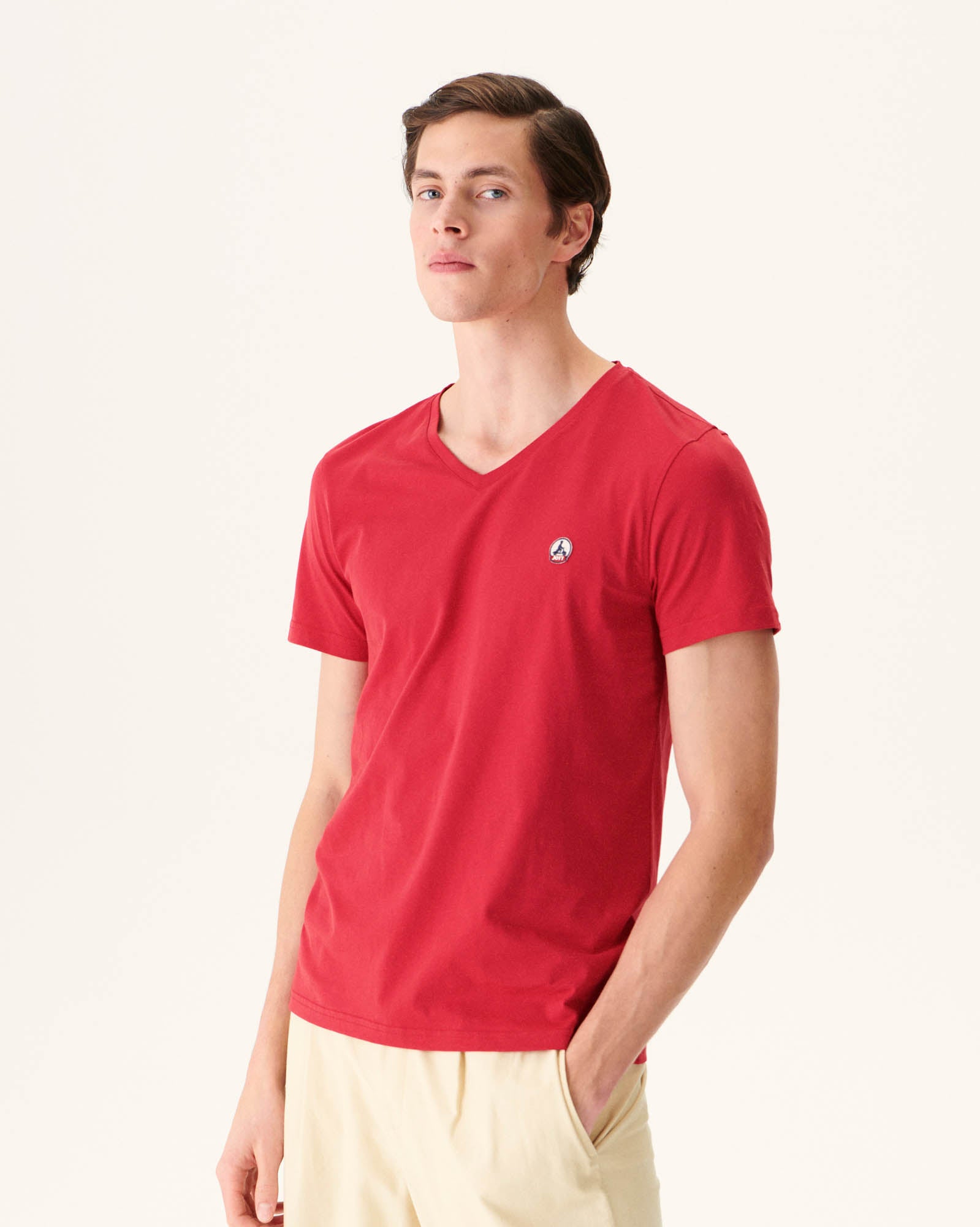 T-shirt homme en coton biologique Rouge Benito