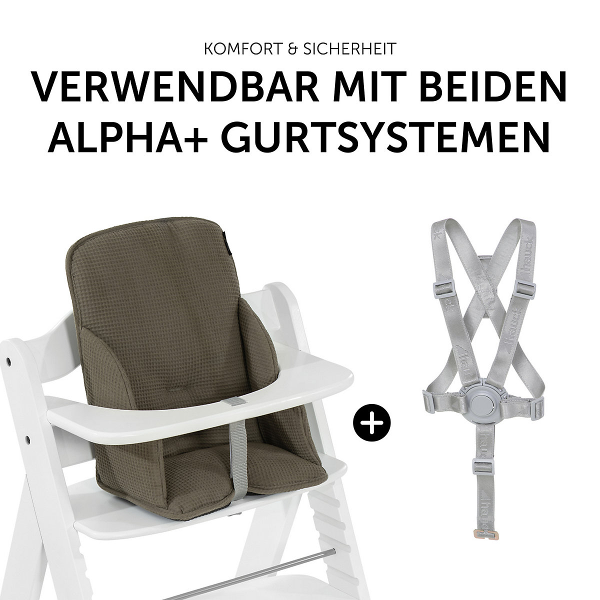 Sitzverkleinerer Alpha Cosy Select, Waffle Pique Olive