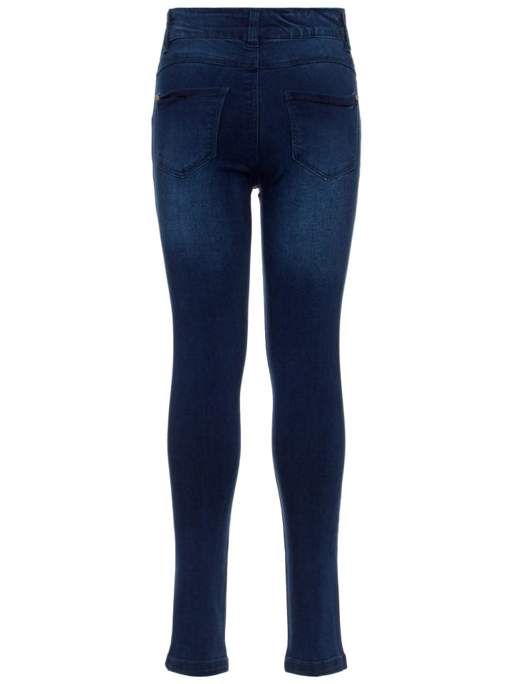 name it Mädchen Skinny Fit Stretch Jeans in Blau günstig kaufen