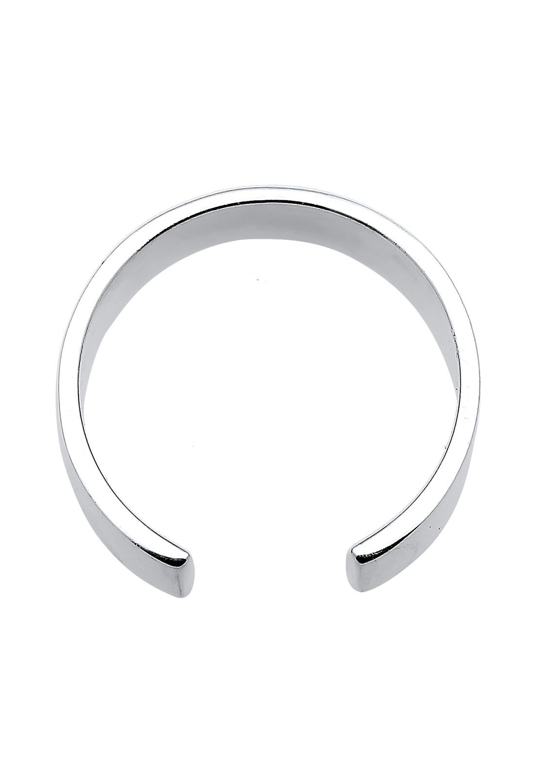 Anillo Elli MIDI Geo Minimal para mujer, plata chapada en oro (925/1000)