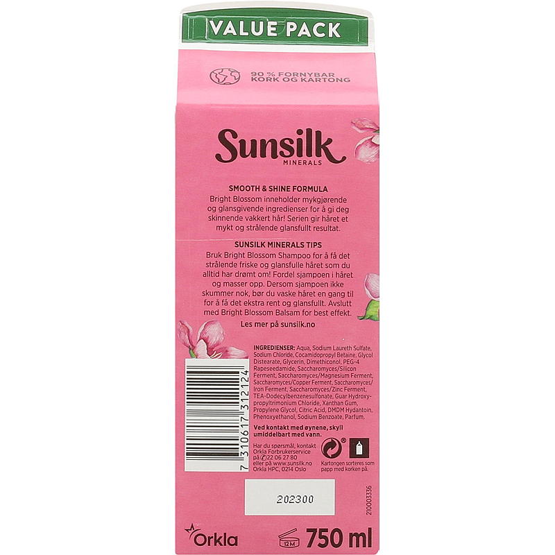 Sunsilk Shampoo 750 ml refill Blossom Sunisilk