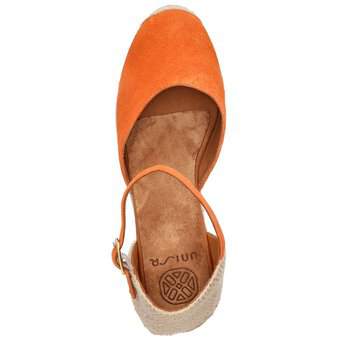 Unisa Keil-Sandale in orange