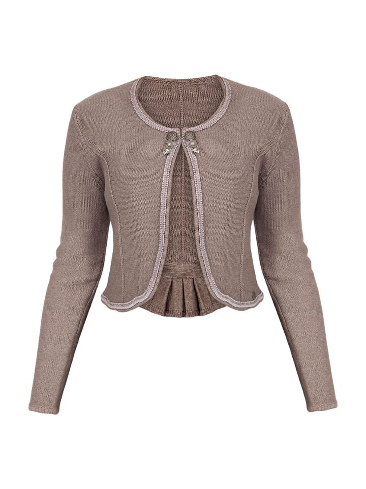 Spieth & Wensky Strickjacke ALICE in dunkelbraun günstig kaufen XS