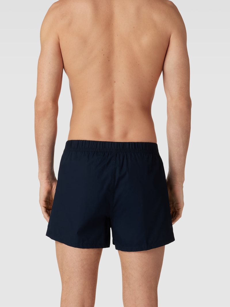 Boxershorts mit Label-Patch im 3er-Pack Modell 'WOVEN' in hellblau