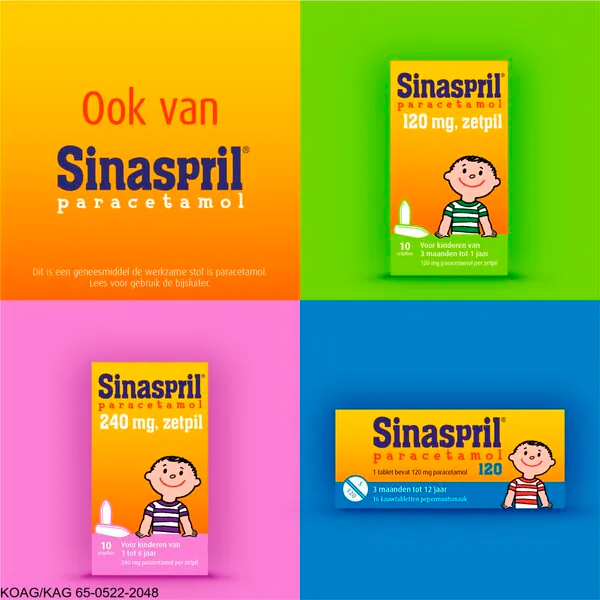 Sinaspril 120mg Paracetamol Líquido - 100ml