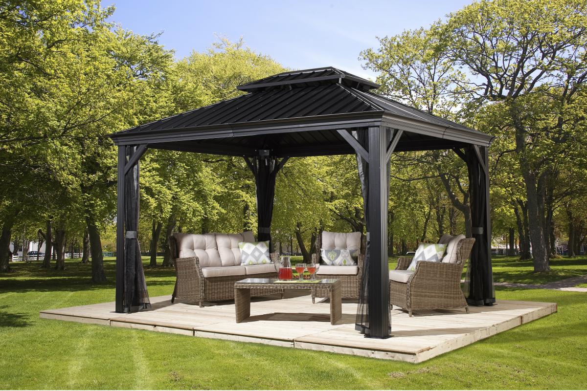 50NRTH Sojag Aluminium Pavillon Messina 10x12 anthrazit