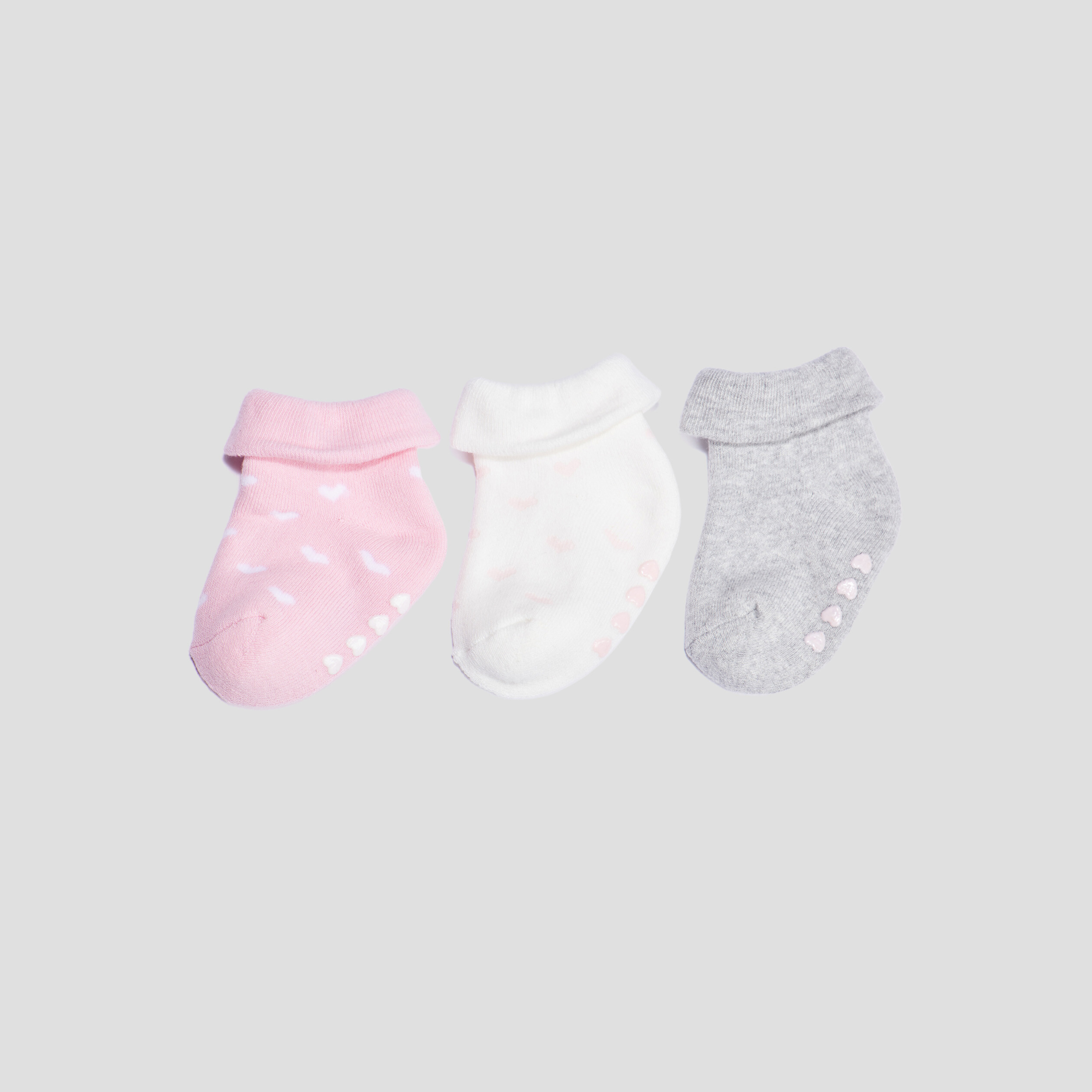 Lot 3 paires chaussettes rose bébé fille | La Halle