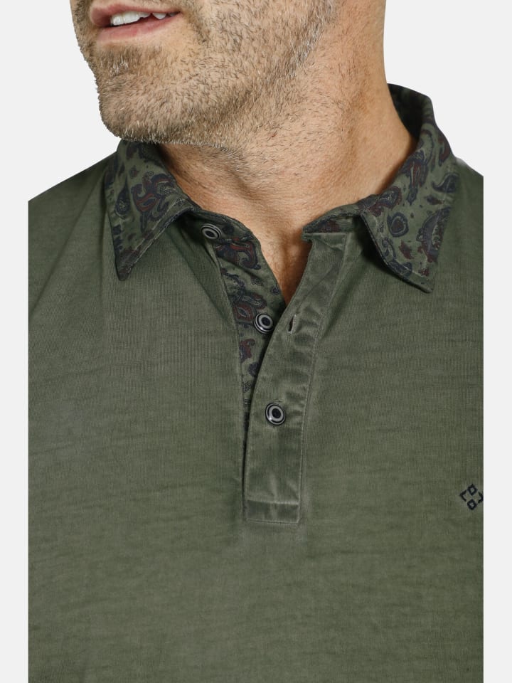 Charles Colby Poloshirt EARL KINNET in khaki günstig kaufen