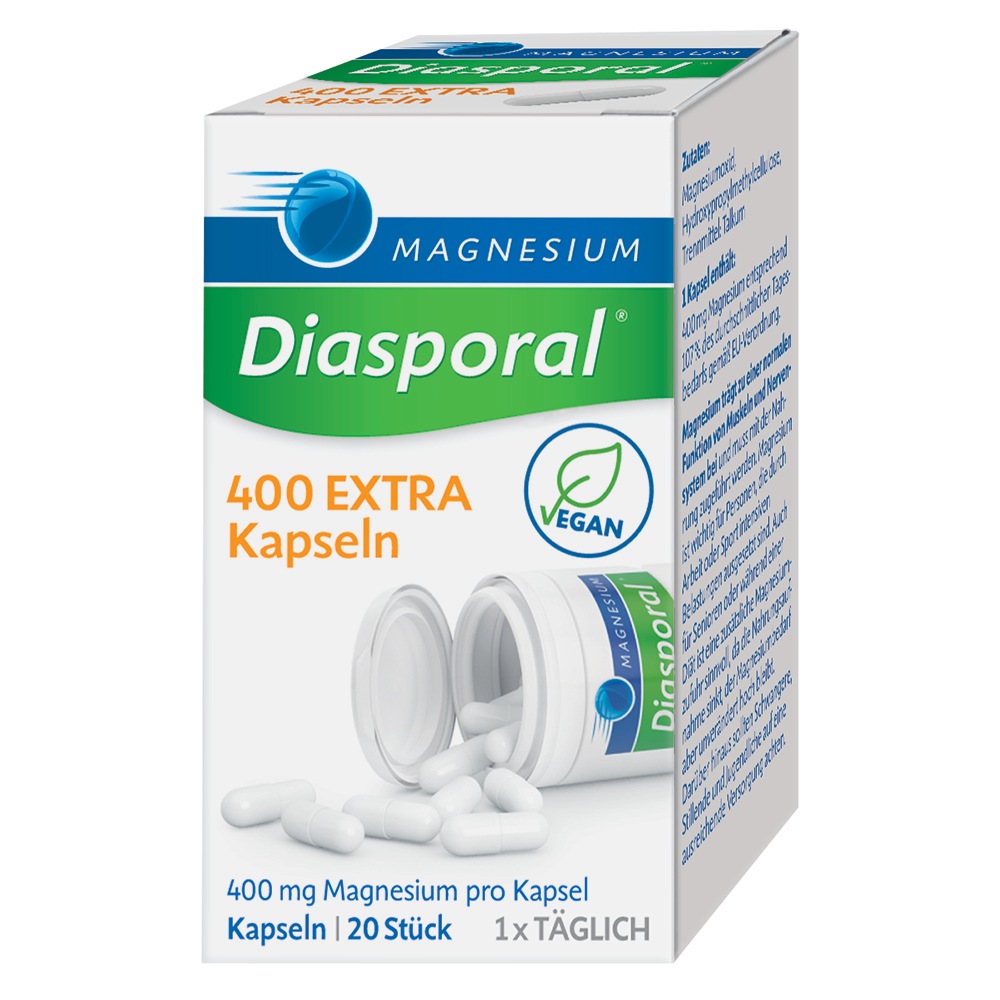 MAGNESIUM DIASPORAL 400 Extra Kapseln