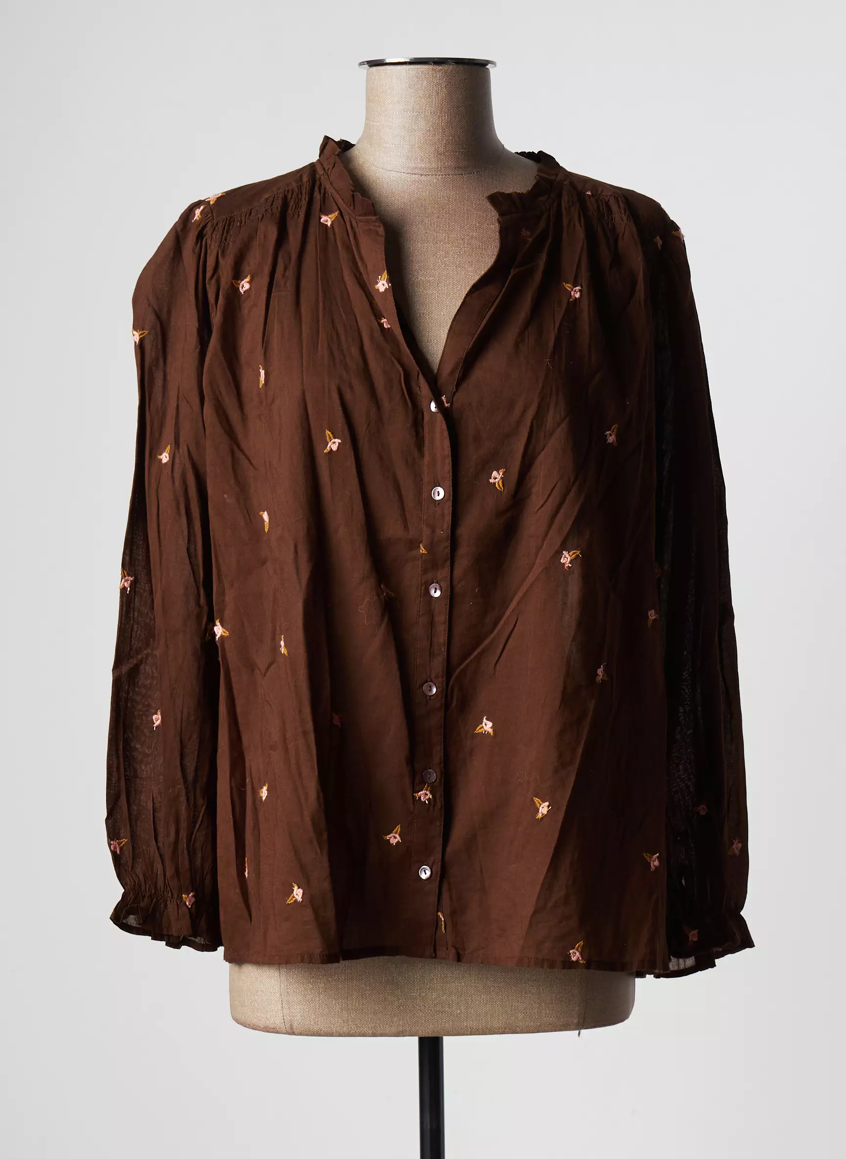 La Petite Etoile Chemisiers Femme couleur marron