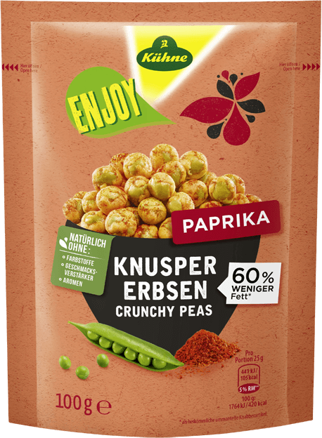 Kühne Enjoy Knusper-Erbsen Paprika