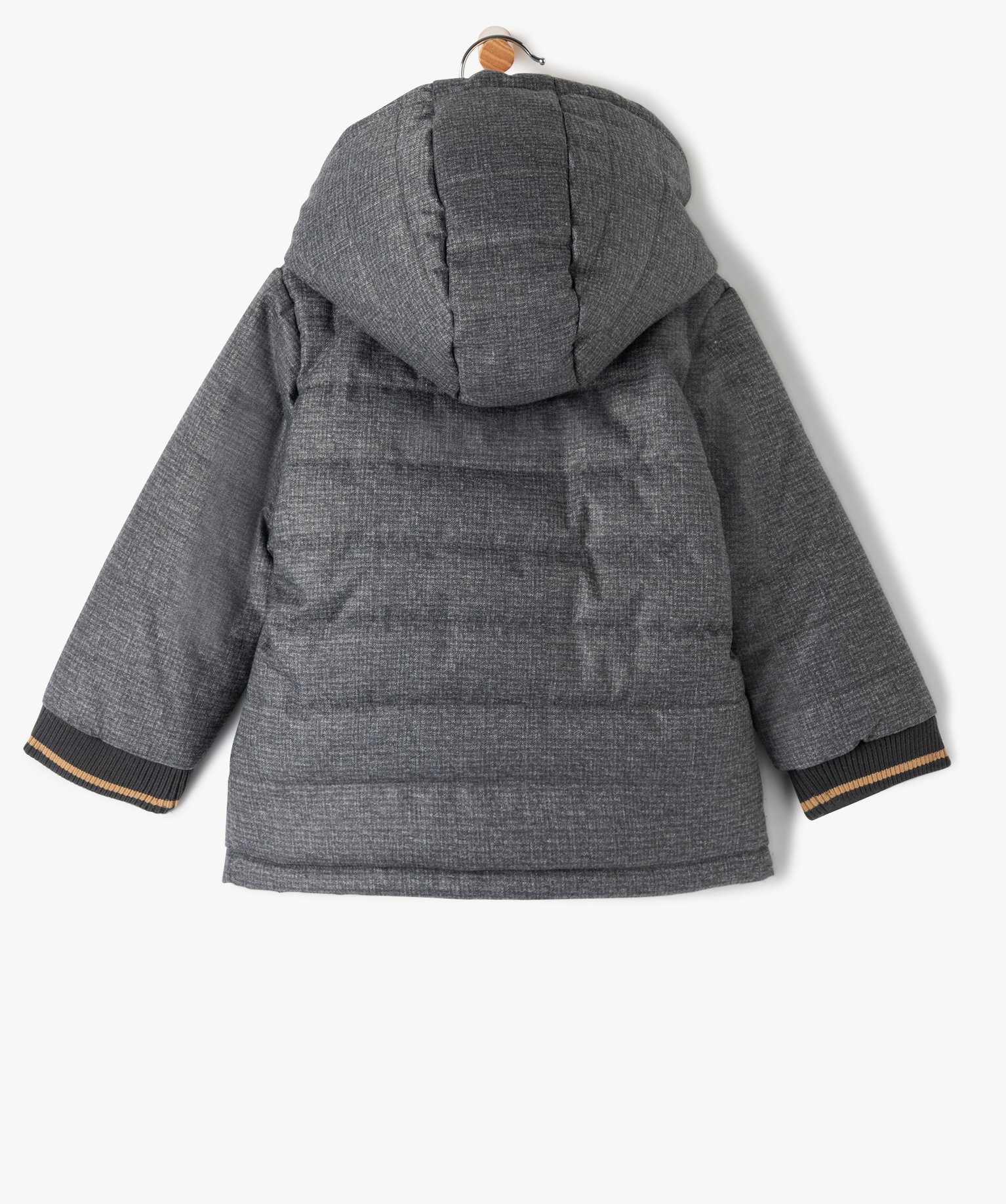 Blouson bébé Garçon matelassé avec doublure chaude gris | GEMO