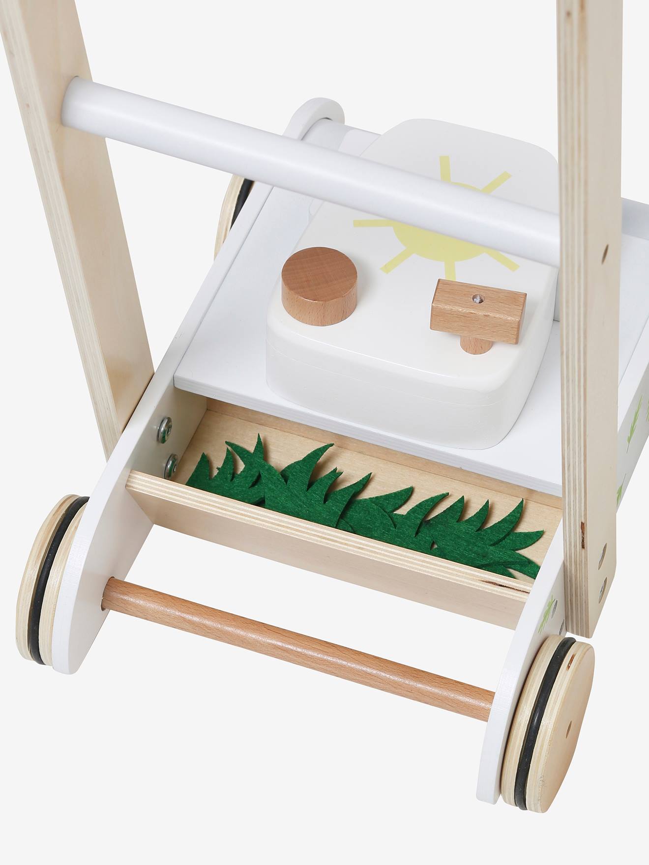 Tondeuse à gazon en bois FSC® blanc