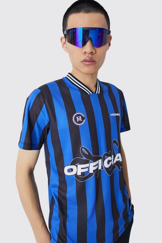 Gestreiftes Official Football-Hemd