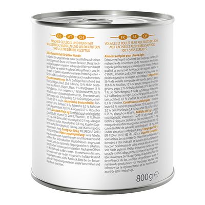 Wolf of Wilderness Senior 6 x 800 g - Mit viel frischem Geflügel