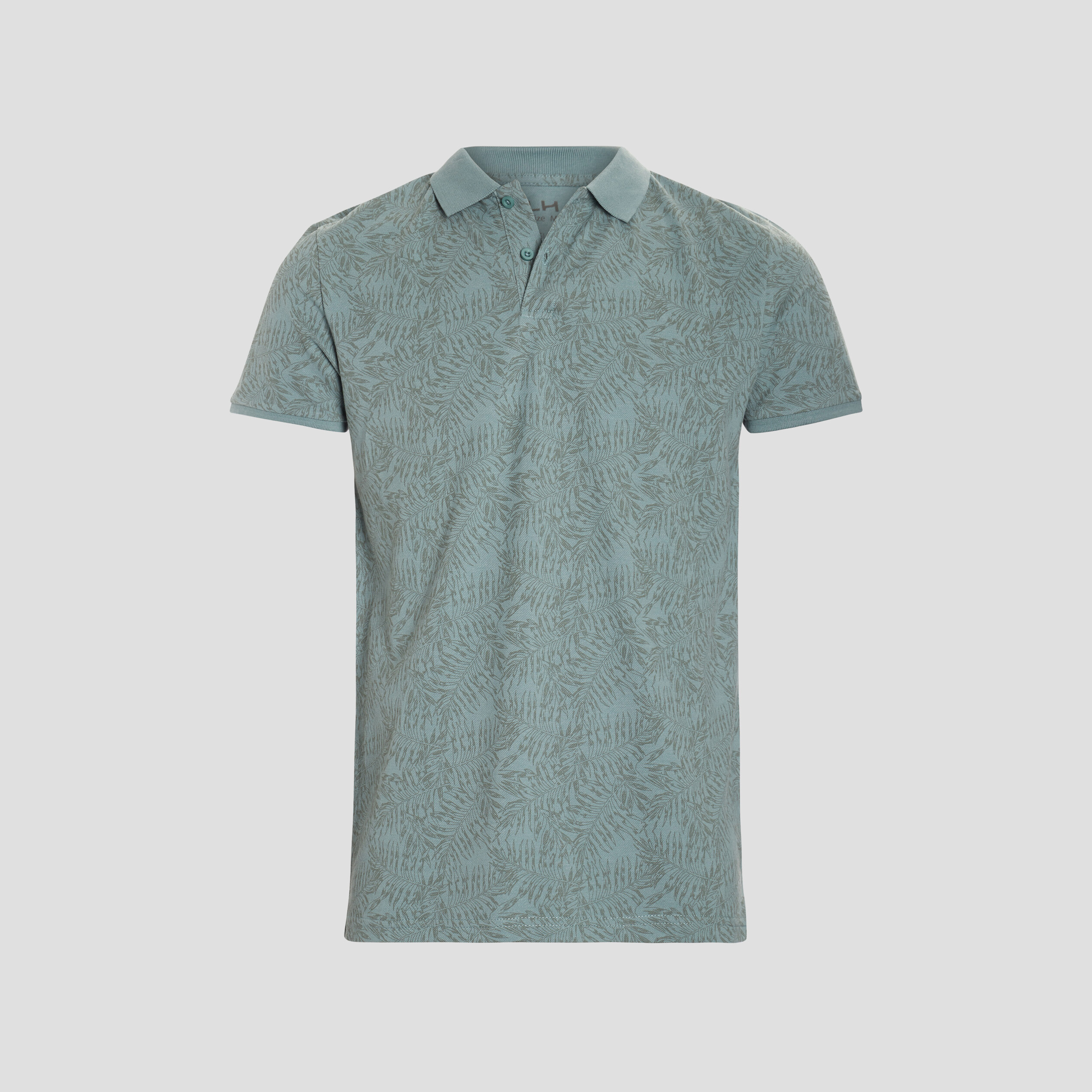Polo droit manches courtes coton vert clair homme | La Halle