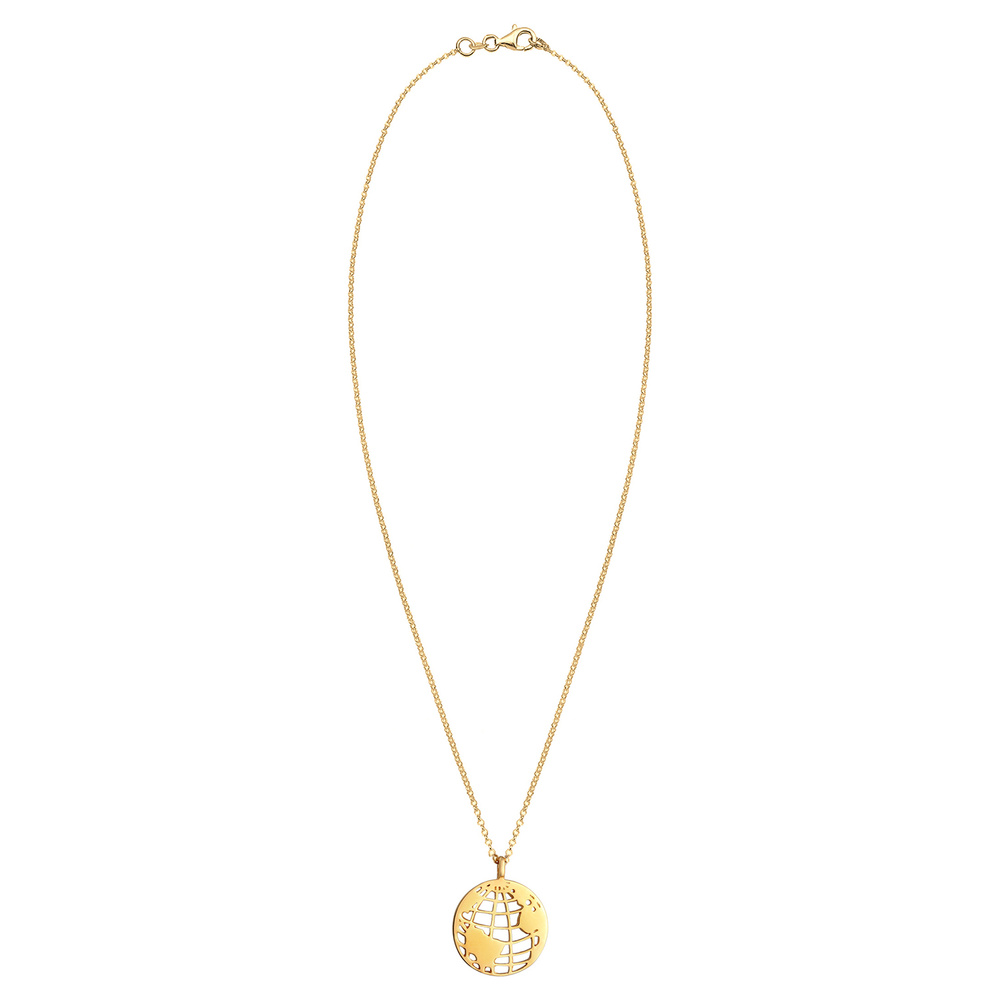 Elli Elli Collier Globe Pendentif Collier Femme - (925/1000) Argent Bijoux