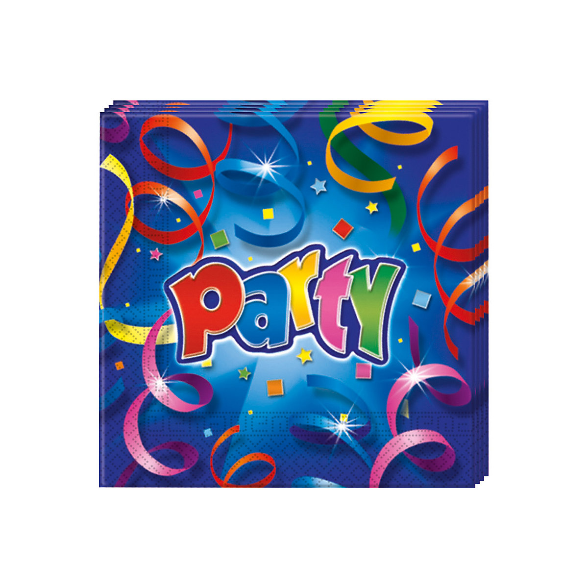 Servietten Party Streamers Prismatic, 33 x 33 cm, 2-lagig, 20 Stück