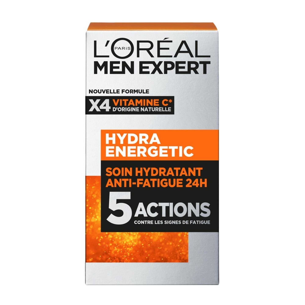 L'Oréal Paris Men Expert Hydra Energetic Soin Hydratant Anti-Fatigue 24H Visage Homme