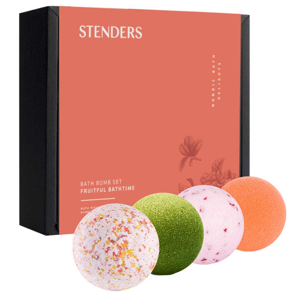 STENDERS Badebomben Set 4 Stück Fruitful Bathtime