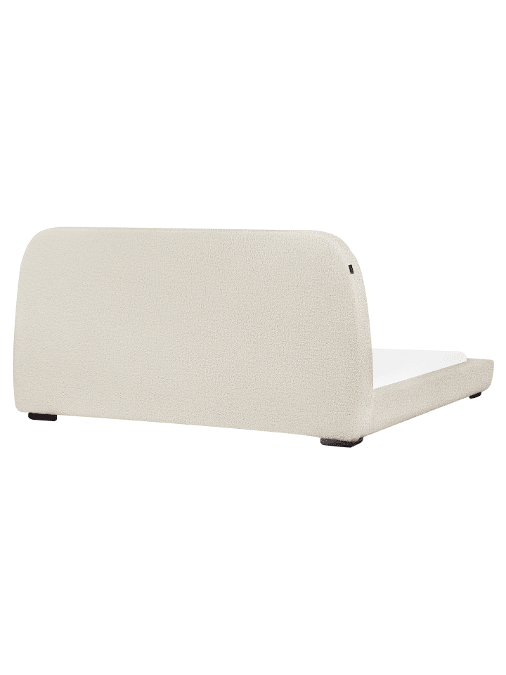 Beliani Doppelbett ROISEL in Beige/Schwarz - (W) 201 x (H) 101 x (L) 226 cm günstig kaufen onesize