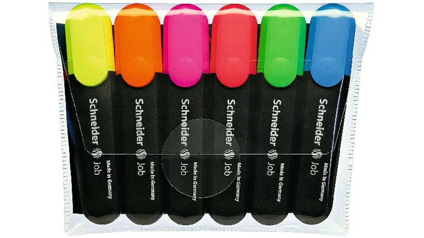 Schneider Textmarker 6er Etui