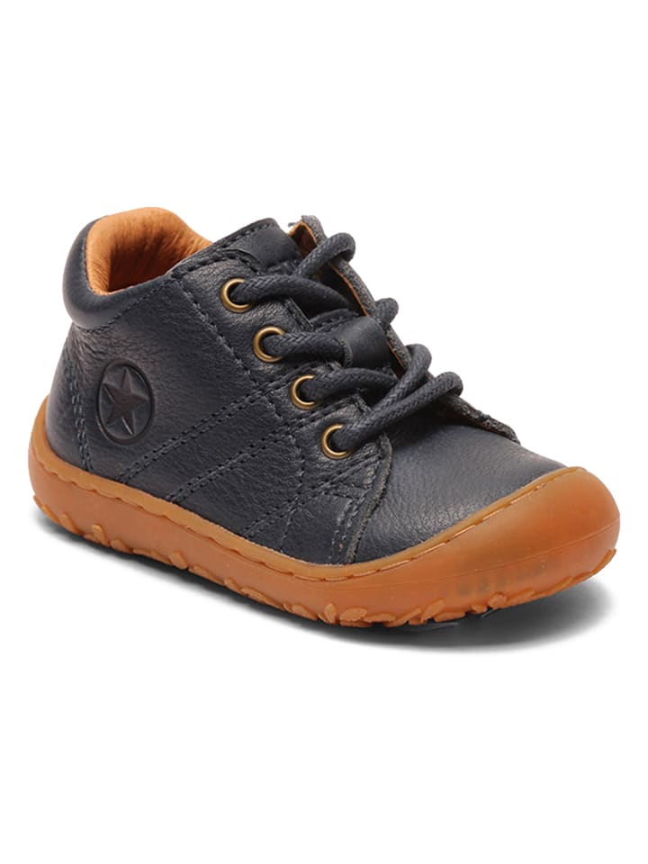 bisgaard Leder-Lauflernschuhe in Dunkelblau günstig kaufen